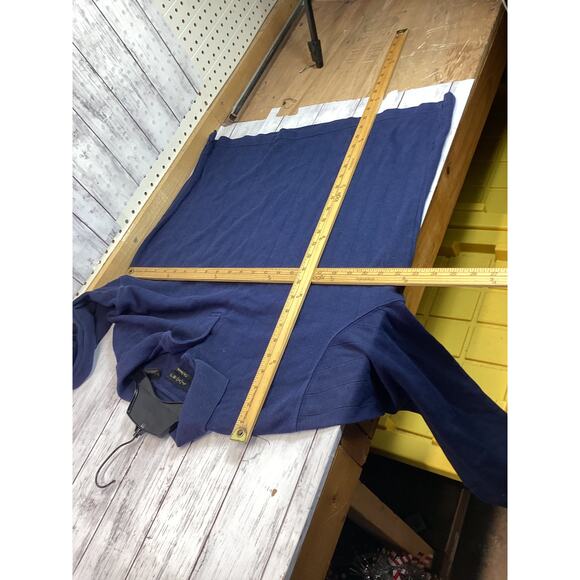 Axist City Dressing Men’s Long Sleeve Sweater Blue Collared Knit Polo Size Large - Picture 3 of 4